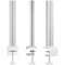 Colonnes de montage Inline® Slatwall en aluminium, pour le panneau de montage de la table, ensemble de 2