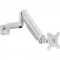 Porte-moniteur en licenciement inline® slatwall, gris argenté