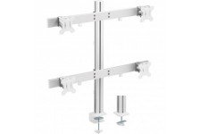 Support de bureau en aluminium Inline® pour 4 moniteurs jusqu'à 32 ", 8 kg
