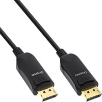 INLINE® DisplayPort 1.4 Cable AOC Actif, 8k4k, noir, or, 10m
