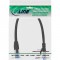 Câbles de patch Inline® S / FTP PIMF CAT.6A HALOGENS 500 MHz noir 0,25 m
