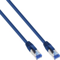 Câbles de patch Inline® S / FTP PIMF CAT.6A HALOGEN 500 MHz bleu 0,3 m