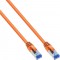 Câbles de patch Inline® S / FTP PIMF CAT.6A HALOGENS 500 MHz Orange 0,3 m
