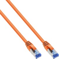 Câbles de patch Inline® S / FTP PIMF CAT.6A HALOGENS 500 MHz Orange 0,25 m