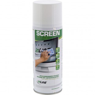 Nettoyer en mousse Inline® pour les écrans avec effet antistatique, 400 ml