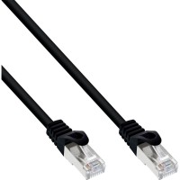 25pcs. Pack Bulk-Pack Inline® Patch Cable, SF / UTP, Cat.5E, noir, 5m