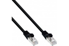 25pcs. Pack Bulk-Pack Inline® Patch Cable, SF / UTP, Cat.5E, noir, 5m