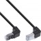 Câble de patch Inline® vers le haut / bas angle, S / FTP (PIMF), cat.6, 250 MHz, PVC, cuivre, noir, 2,36 m