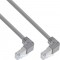 Câble de patch Inline® Deux côté baisse de pêche, S / FTP (PIMF), cat.6, 250 MHz, PVC, cuivre, gris, 1,1 m