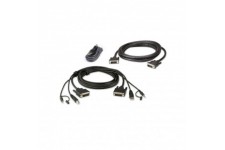 ATEN 2L-7D02UDX3 KVM Câbles KVM, USB DVI-D double lien double affichage Secure KVM, 1,8 m