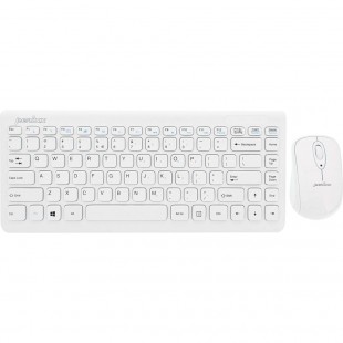 Périxx périduo-707 plus US W, mini clavier et ensemble de souris, sans fil, blanc