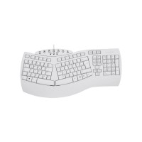 Perixx Periboard-512 DE, clavier USB ergonomique, blanc