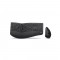 Perixx periduo-605 de, clavier et ensemble de souris, sans fil, ergonomique, noir