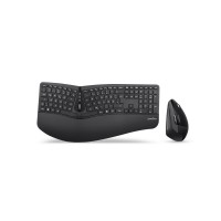 Perixx periduo-605 de, clavier et ensemble de souris, sans fil, ergonomique, noir