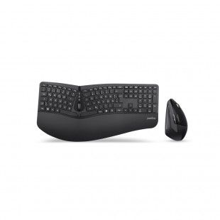 Perixx periduo-605 de, clavier et ensemble de souris, sans fil, ergonomique, noir
