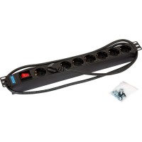 Triton Rab-PD-X04-A1 19 "Stand de socket 1U 8x Contact protecteur avec commutateur