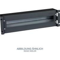 Triton Rab-JL-X02-A1 19 "Circuit-Breaker Strip 3U avec rail / couvercle du hat-hat, noir