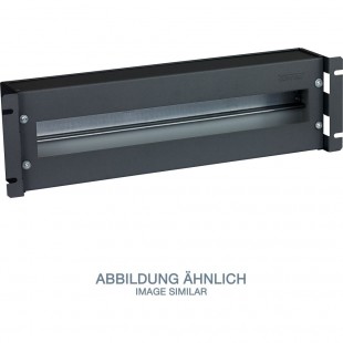Triton Rab-JL-X02-A1 19 "Circuit-Breaker Strip 3U avec rail / couvercle du hat-hat, noir