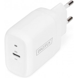 DIGITUS Chargeur secteur universel, USB-C, 20 W, blanc