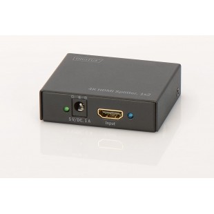 DIGITUS répartiteur 4K HDMI, 2 ports, lecture simultané,noir