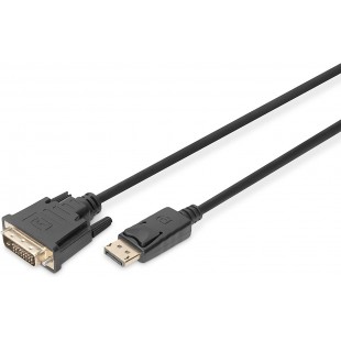 DIGITUS Câble adaptateur, DisplayPort - DVI-D, 2,0 m, noir