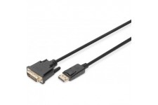 DIGITUS Câble adaptateur, DisplayPort - DVI-D, 2,0 m, noir