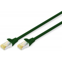 DIGITUS Câble de brassage Cat.6A, S/FTP, 20,0 m, vert