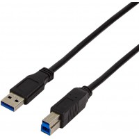 LogiLink Câble USB 3.0, USB-A - USB-B mâle, 1 m, noir