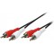LogiLink Câble audio, 2x RCA mâle - 2x RCA mâle, 10 m