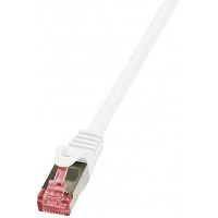 LogiLink Patchkabel, Kat. 6, S/FTP, 50,0 m, blanc