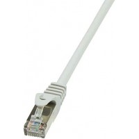 LogiLink Câble patch, Cat. 6, F/UTP, 1,0 m, gris, gaine en