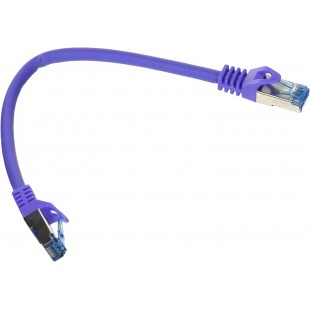 LogiLink Patchkabel, Kat. 6A, S/FTP, 0,25 m, violett