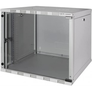 LogiLink Boîtier mural 19', démonté, 9 U, gris clair