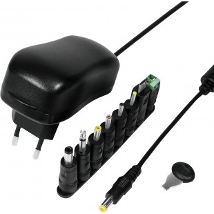 LogiLink Bloc d'alimentation universel, 12 Watt / 3-12 Volt