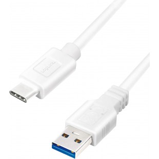 LogiLink Câble USB 3.2, USB-A - USB-C, 1,0 m, blanc