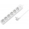 Logilink- Bloc Multiprise Avec Interrupteur Et Protection Ip20 - Longueur Du Câble 1,5 M - Blanc 6-Fach Blanc.