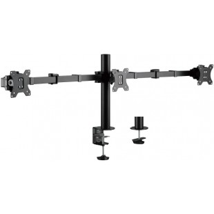 LogiLink Bras support pour 3 écrans 17-27', noir