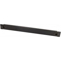LogiLink Panneau plein 19', 1 U, en métal, noir (RAL9005)