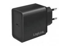 LogiLink Chargeur secteur USB, 1x USB-C PD, 18 watt, noir