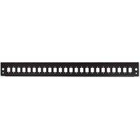 LogiLink Façade pour tiroir optique 19', 24 ports, noir