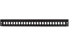 LogiLink Façade pour tiroir optique 19', 24 ports, noir