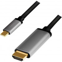 LogiLink Câble USB 3.2, fiche mâle USB-C mâle HDMI-A, 1,8 m