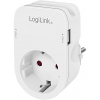 LogiLink Adapte mâle mit Smartphone-Ablagefläche, blanc