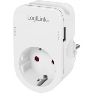 LogiLink Adapte mâle mit Smartphone-Ablagefläche, blanc