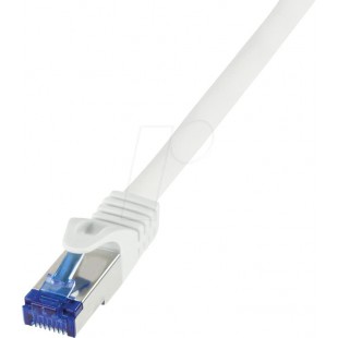 LogiLink Câble patch Ultraflex, Cat.6A, S/FTP, 0,25 m, blanc