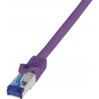 LogiLink Câble patch Ultraflex, Cat.6A, S/FTP, 0,25 m,violet