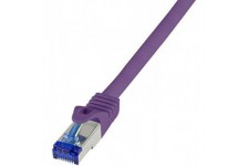 LogiLink Câble patch Ultraflex, Cat.6A, S/FTP, 10 m, violet