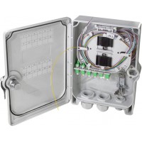 LogiLink Boîte d'épissure FTTH/FTTB, 24x LC/APC, équipée