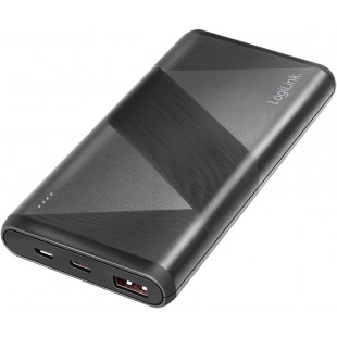 LogiLink Batterie externe mobile, 10.000 mAh, 2x USB, noir