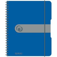 herlitz Cahier à spirales easy orga to go, A5, bleu